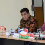 Anggota Komisi III DPR Muslim Ayub saat pertemuan dengan Kapolda Aceh dan BNNP di Banda Aceh, Senin (31/10).