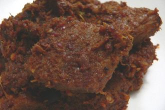 Rendang termasuk salah satu pangan khas Indonesia yang berpotensi untuk diekspor. (ilustrasi)