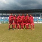 Skuat Timnas Indonesia U-19 berpose sebelum laga Piala AFF U-18 lawan Brunei Darussalam, Rabu (13/9).