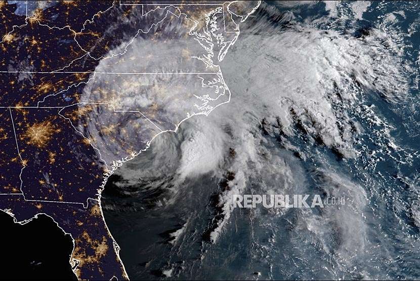 Kerusakan Akibat Badai Florence di Pesisir Timur Amerika