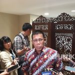 Anggota Pansus Angket DPR dari PDIP Masinton Pasaribu saat ditemui di Komplek Parlemen, Senayan, Jakarta pada Jumat (9/2).