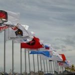 Bendera partai politik. Ilustrasi