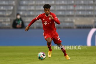 Kingsley Coman dari Bayern Muenchen menjadi incaran Liverpool dan Chelsea,.