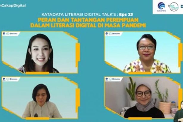 Diskusi daring Katadata dengan tema