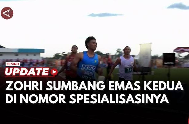 Lalu Muhammad Zohri Sumbang Emas Kedua untuk NTB Cabang Lari 100 Meter